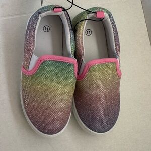 K KomForme - Lace-up shoes for toddlers, for girls canvas for running/walking